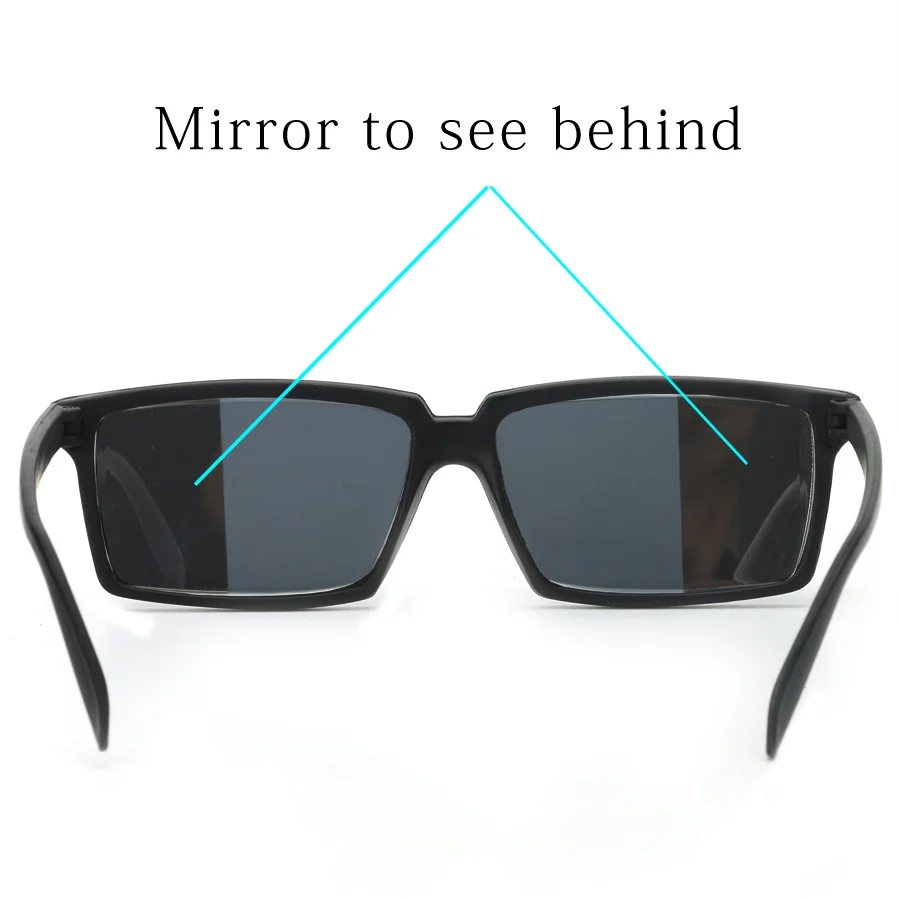 To See Behind Spy Sunglasses Novelty Shades with Mirror on Side Ends Funny Costume Glasses Accessories for Kids& Adult