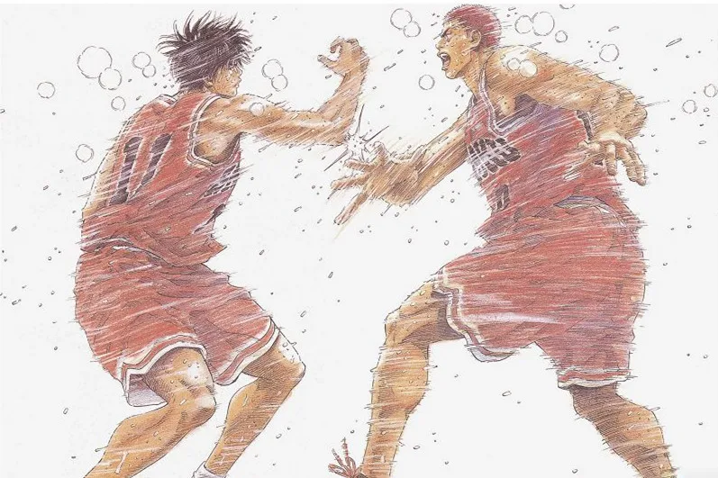 

SLAM DUNK Sakuragi Hanamichi Rukawa Kaede 2015 Hot Sale Silk Wallpaper Custom Poster Photographic Paper WallSticker PN#082#