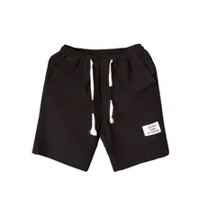 Новые мужские летние модные свободные льняные шорты большого размера с поясом на шнурке, повседневные короткие мешковатые шорты-шаровары@ 7