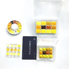 Hb желтый 12-color Holbain весенние цветы водного цвета пигменты суб-пакованный диск 0,5 мл 1 мл