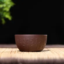 1 шт. 40 мл yixing руда фиолетовый чай маленькие чашки ручной работы чайная церемония с руки слово чашка