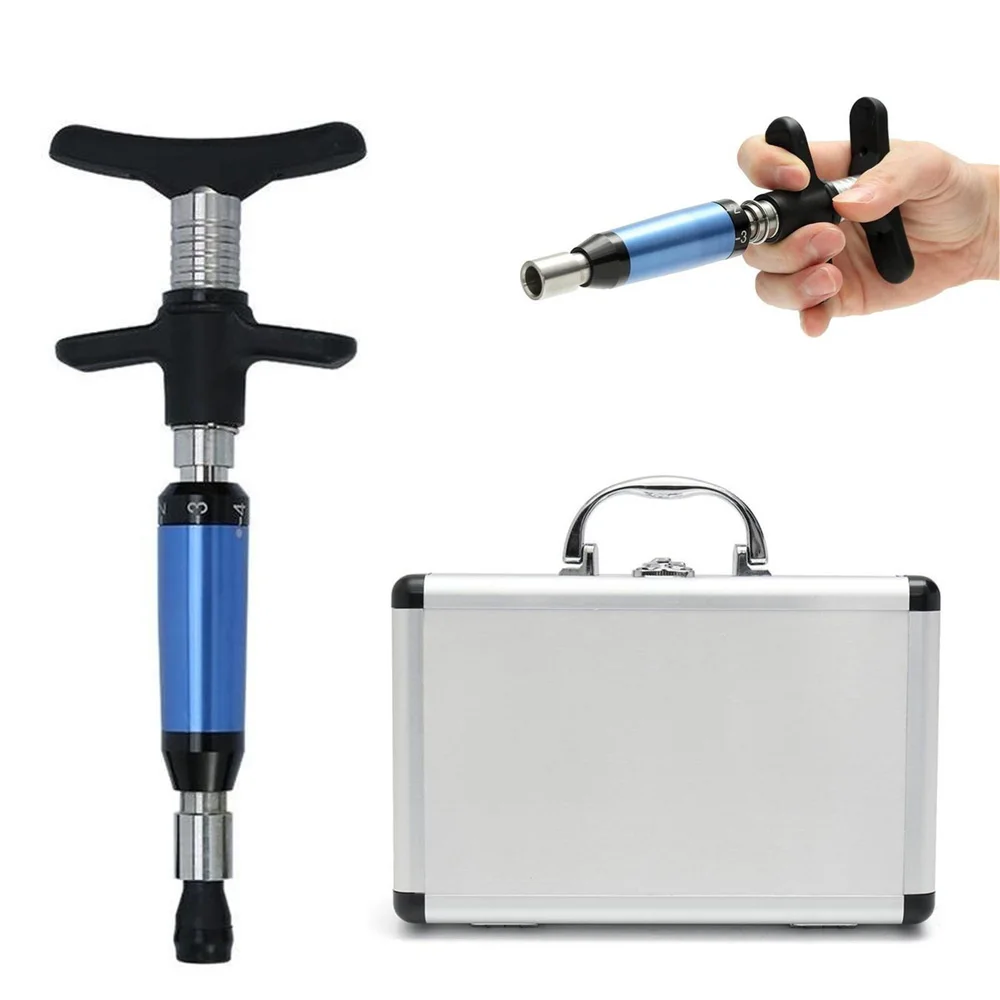 

Adjustable Chiropractic Tool Adjust Vertebration Body Beauty Spine Back Activator Instrument 6 Levels Mechanic Therapy