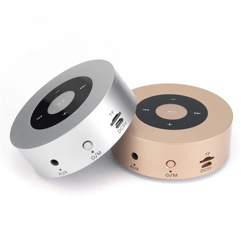 Металлическая портативная мини колонка с сенсорным экраном и микрофоном|bluetooth