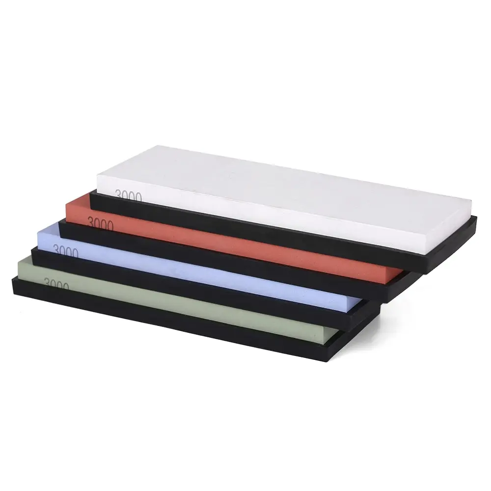 

3000 Grit Sharpening Stone Knife Sharpener Sharpening Stones Knives Polishing Stone with Rubber Stone Holder For Kitchen Tool