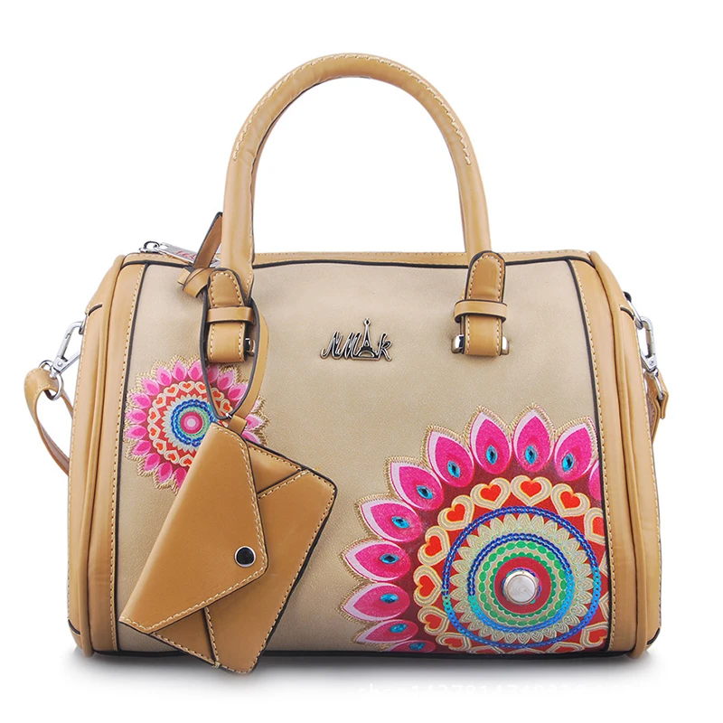 

2016 new Bailar totes shoulder&messenger women handbags embroidery embossing fashion famous brand summer leather bags 15016