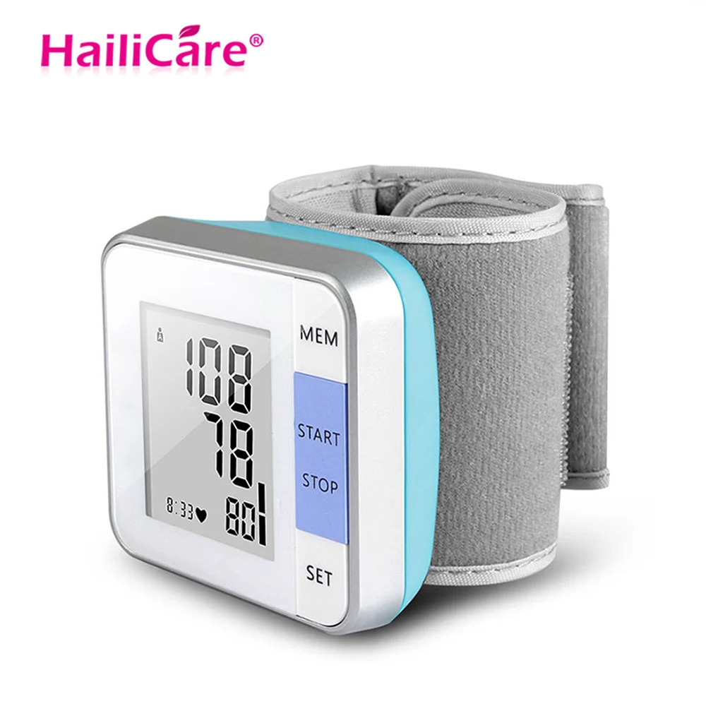 

Wrist Blood Pressure Monitor for Heartbeat Test Heart Rate Monitor Smart Pulse Tester Cuffs Digital Display Bracelet Health Care