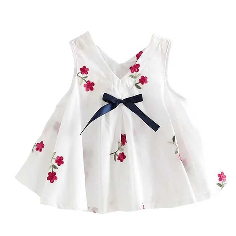 Telotuny/детская одежда для новорожденных, платье принцессы с цветочной вышивкой для маленьких девочек, сарафан, летнее платье для девочек, Apr30