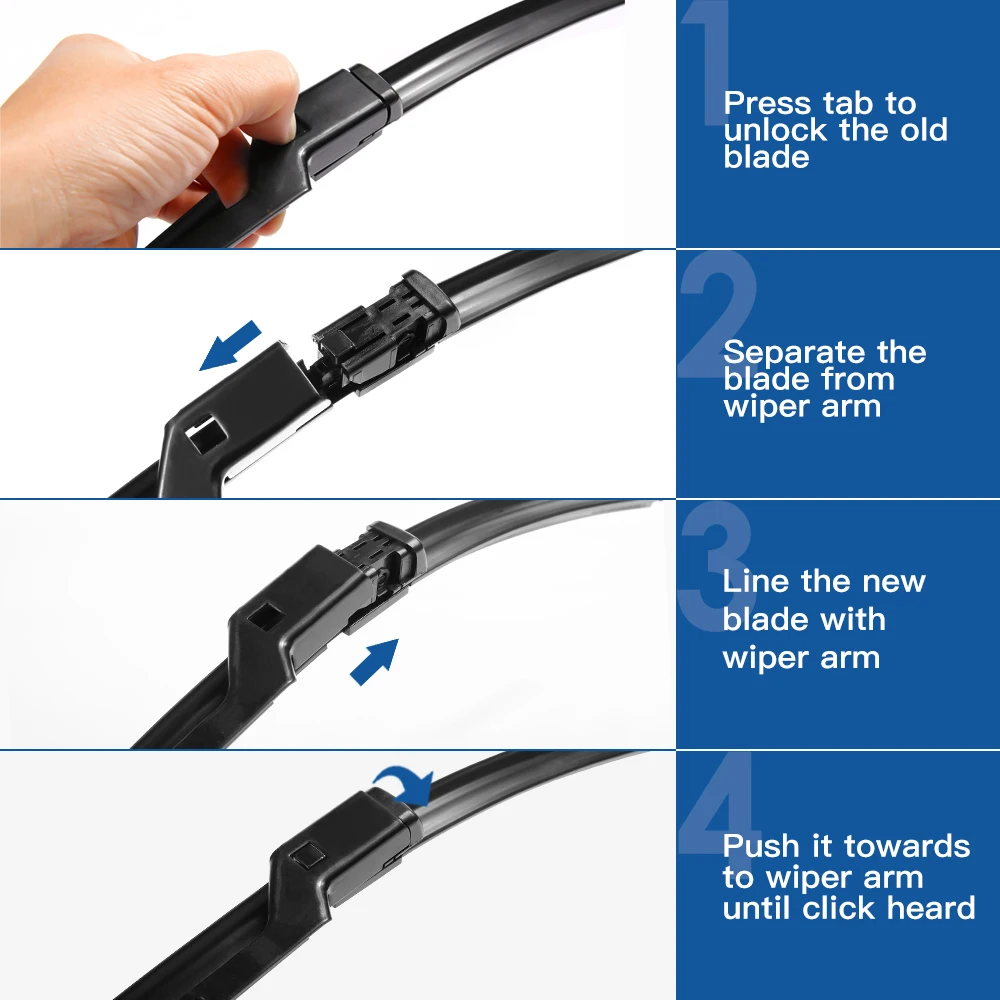 Щетки стеклоочистителя YITOTE для Ford Galaxy Fit Heavy Duty Hook / Side Pin push button pinch tab модель 1995 2018
