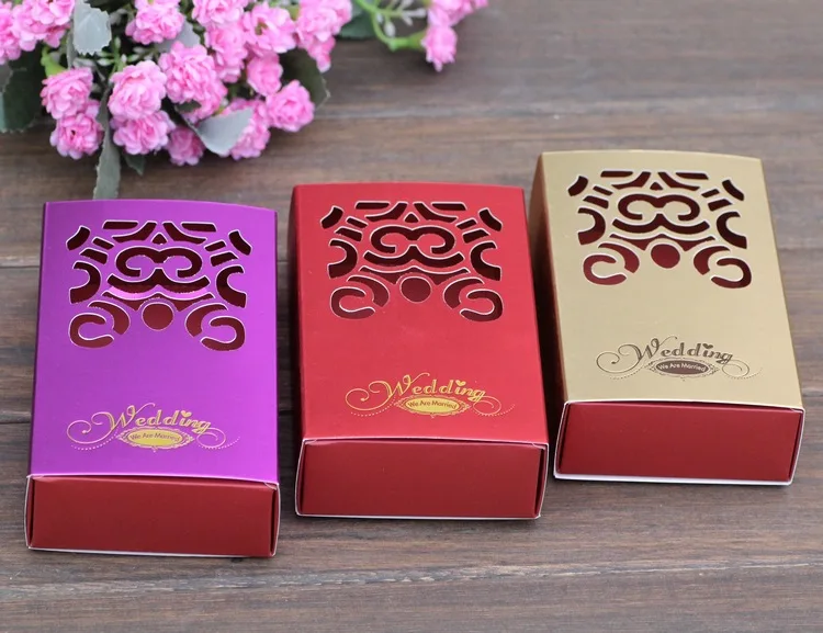 Свадебной упаковку украшения шоколад коробка конфет DIY десерт Cookie Подарок Коробки Свадебная вечеринка коробка конфет 13x8x4 см