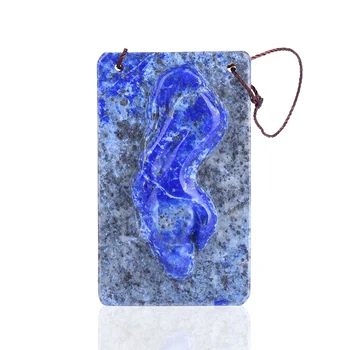 

Natural Carved Animal Lapis Lazuli Pendant Bead,Semiprecious jewelry pendant,54x33x7mm,22.74g