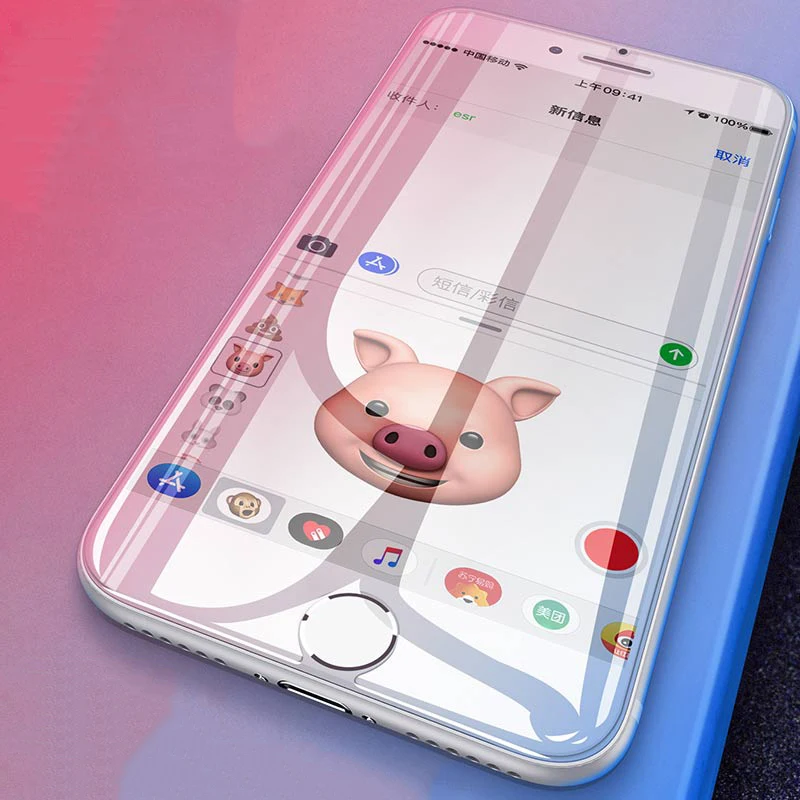 Полное покрытие 6D закаленное стекло для iPhone 11 Pro XS max X XR пленка Защитное 7 8 6 6s PlusScreen