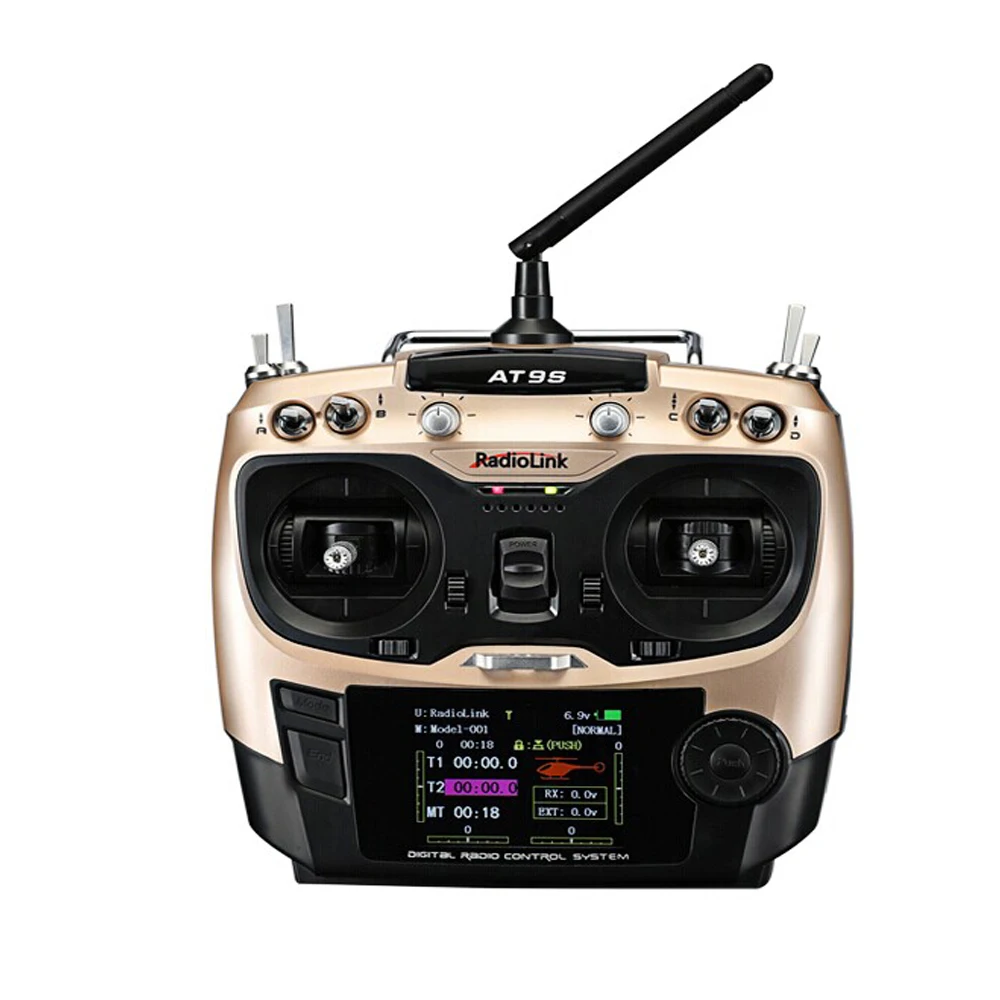 Radiolink AT9S 2 4G 10CH DSSS FHSS Transmitter R9DS 9CH Receiver Radio Controller S BUS PWM