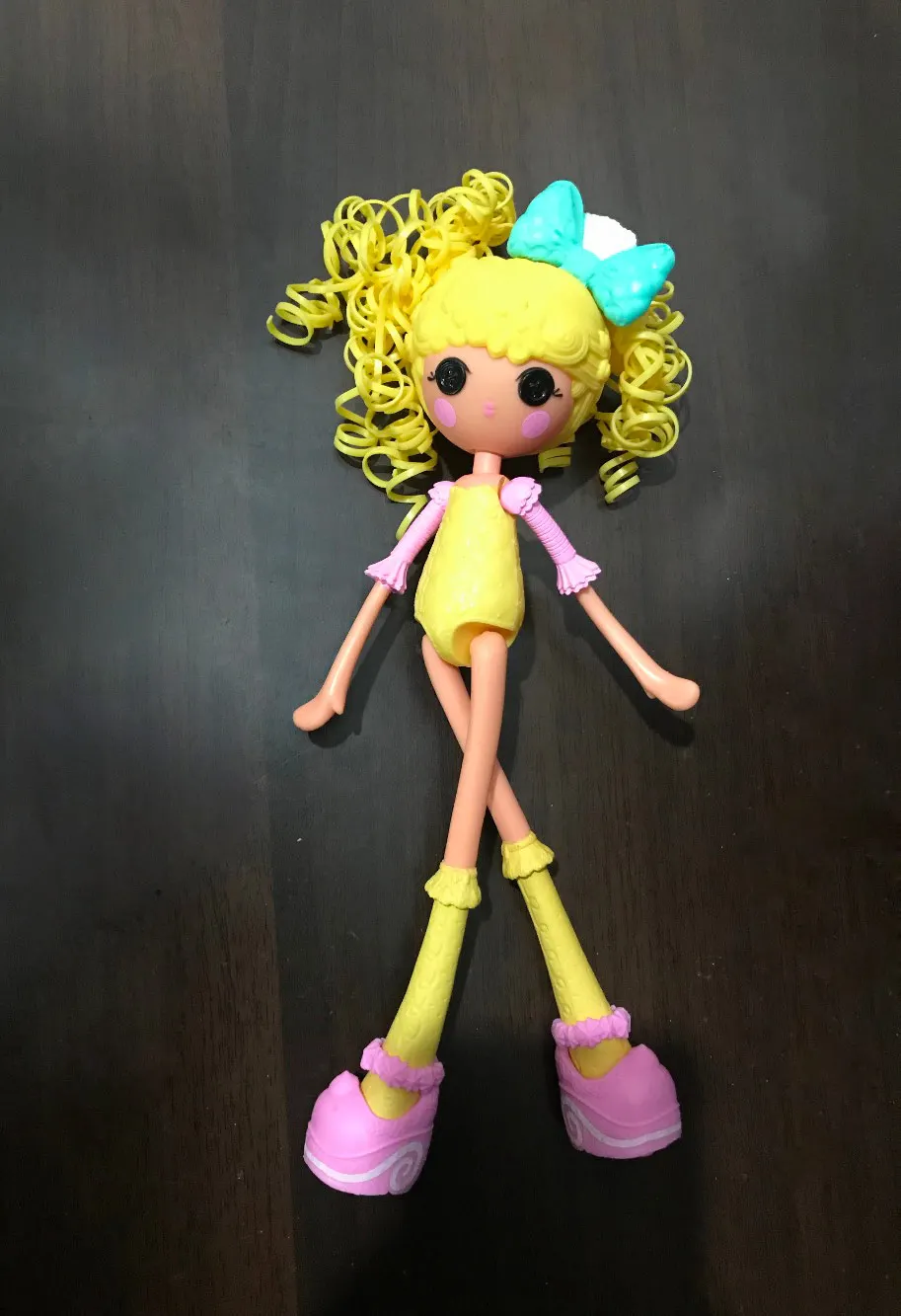 Около 22-25 см Lalaloopsy девушки без одежды подарок на день рождения платье кукла - Цвет: defect yellow