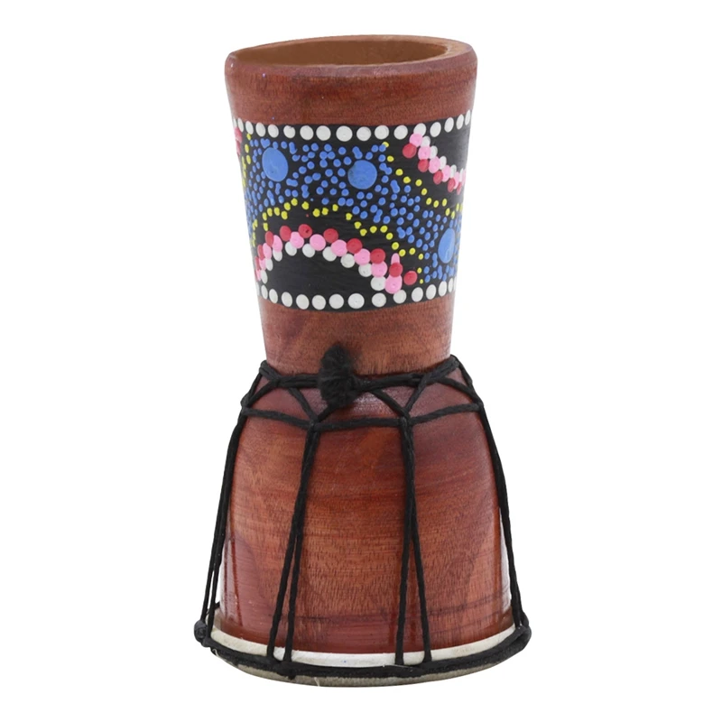 

IRIN 1 Pc 4 inch Professional Djembe African Drum Bongo Wood Good Sound of Musical Instrument