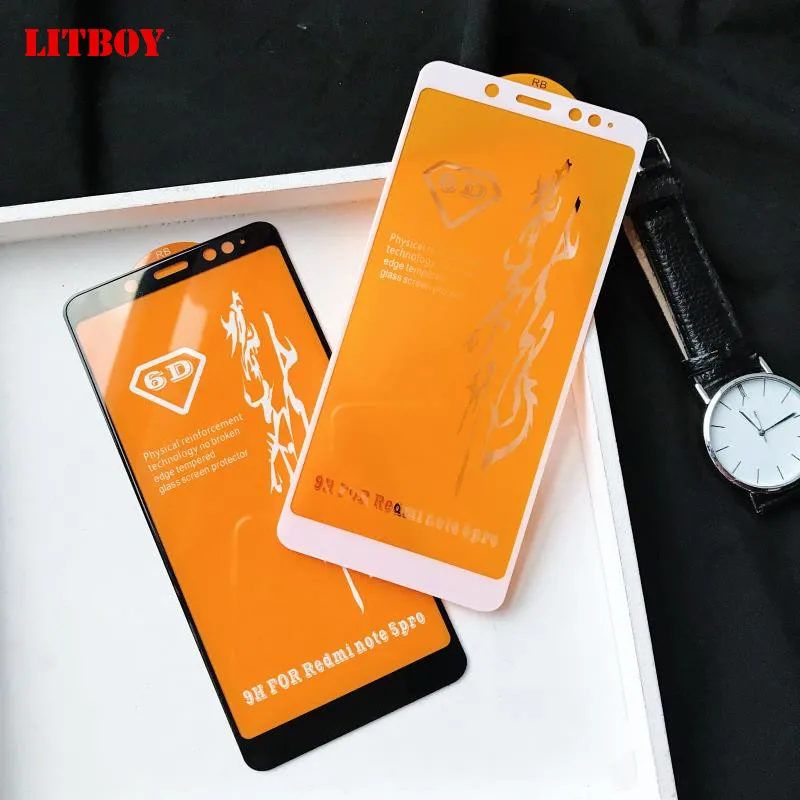 6D Full Cover Tempered Glass For Xiaomi Redmi Note 5A 5 S2 Screen Protector Film For Redmi 5 Plus 5A Note 5 5A Protective Glass afbeelding