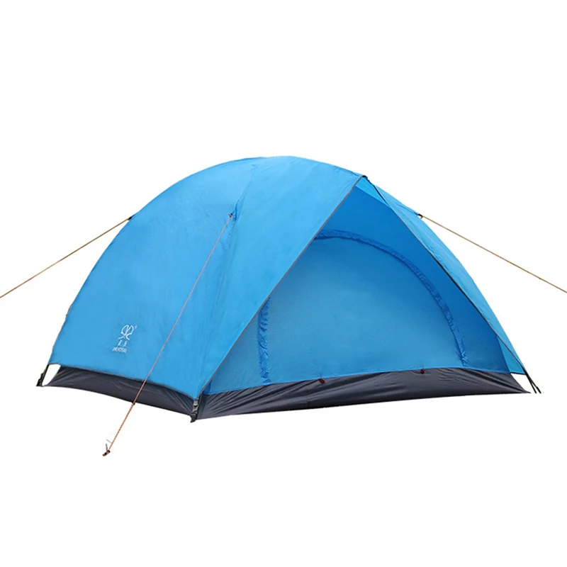

Waterproof Double Person Double Layer Hiking Camping Tents 3-4 Person Outdoor Wild Windproof Anti-mosquito Travel Tent CK108G