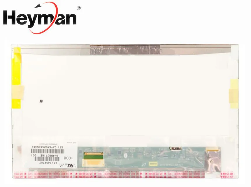 

Heyman 14.0"LCD display screen LTN140AT07/LP140WH1-TLA1/HSD140PHW1/BT140GW01/HT140WXB-501/B140XW01 V.0