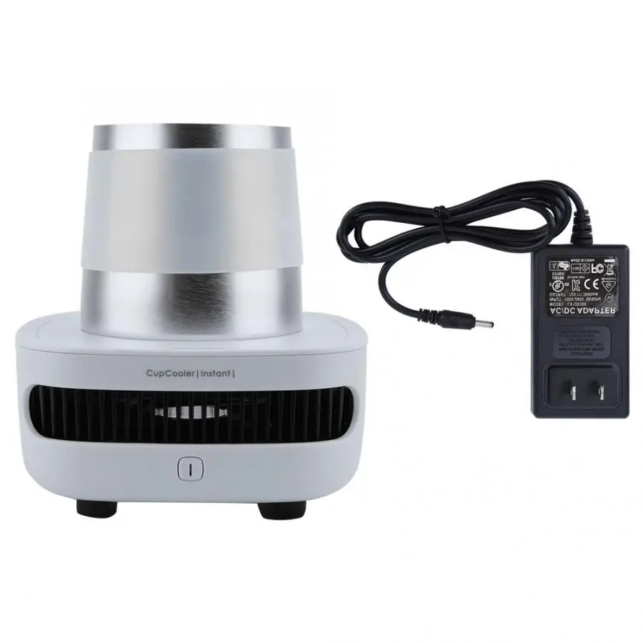 

Quickly Cooling Cup Continuous Cold Cup Quickly Drink Refrigeration Silver (US Plug 100-240V)