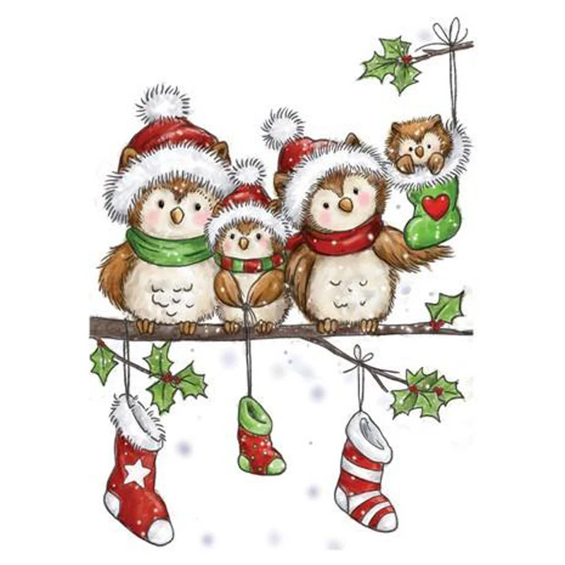 

Animal/owl Transparent Rubber Silicone Clear Stamps for Tampons Seal Background Collage Stamp Holiday card Card Making Diy