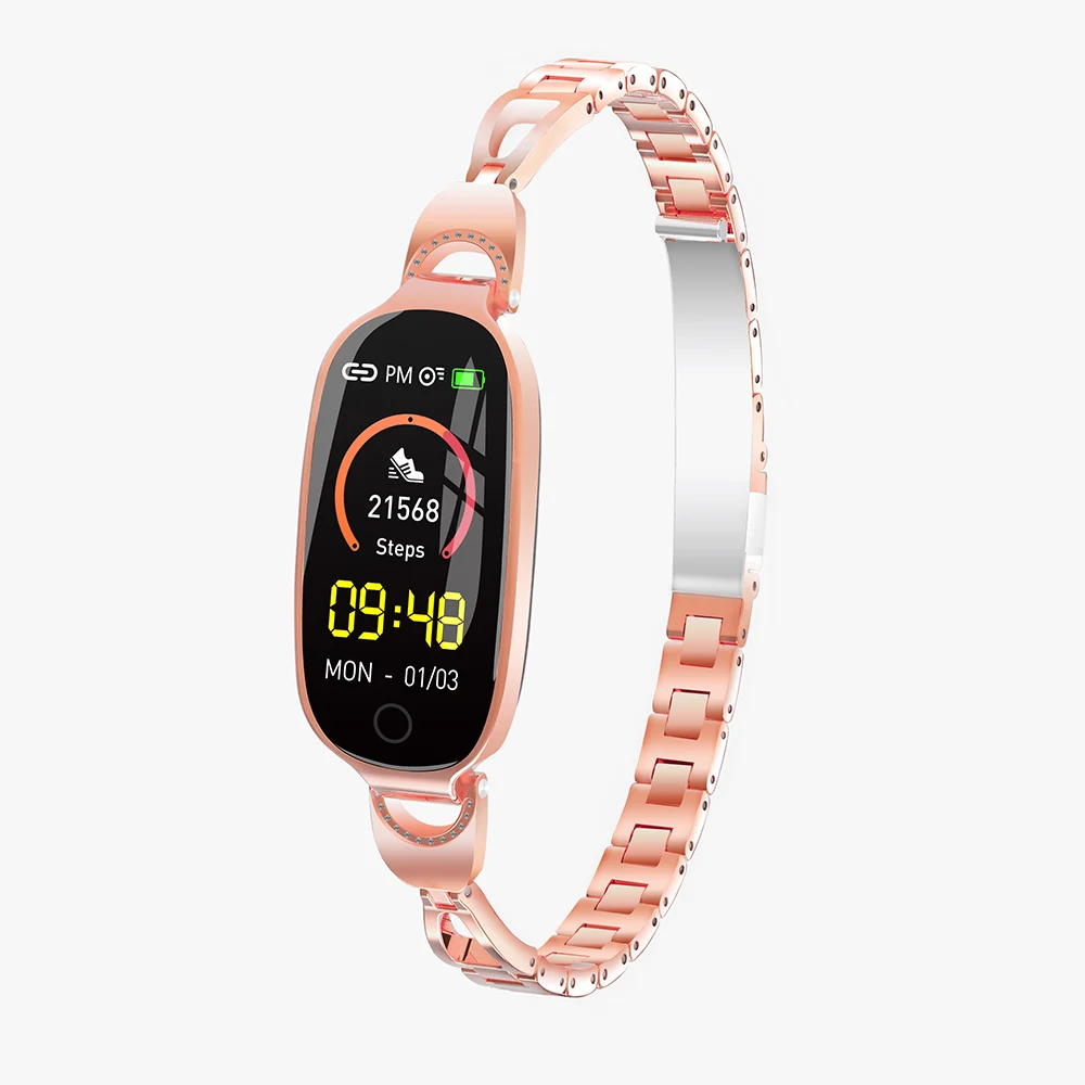 

F18 Women Smart Bracelet Female Physiological Cycle Heart rate Fitness Tracker girl gift