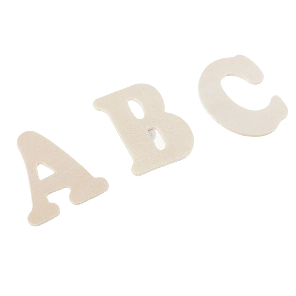 112pcs Colorful Adhesive Wooden Alphabet Letters with Tray Kids Educational Toys Early Learning Toys Games