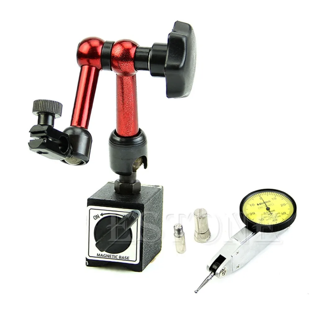 

Free shipping Magnetic Flexible Base Holder Stand + Dial Test Indicator Gauge Scale Precision