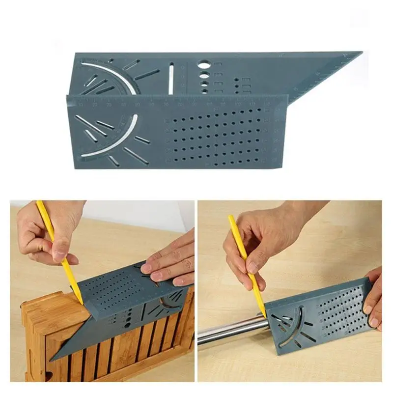 

Angle Measuring Ruler Multi-function Woodworking Gauge Ruler 45 Degrees 90 Degrees Measuring Ruler Square Measure Tool r25