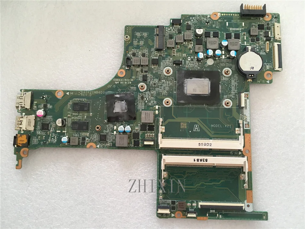 Yourui для струйного принтера HP PAVILION 15 ab серии Материнская плата ноутбука 809408 501
