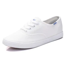 Хороший Для женщин Кружево на шнуровке парусиновая обувь Повседневное Весна Туфли без каблуков обувь на платформе мягкие Лоферы для отдыха белые туфли плюс Размеры 25–61 pcd65