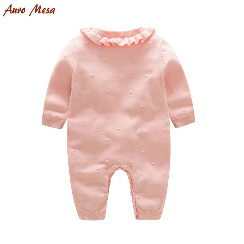 Mono de punto para bebé recién nacido niña rojo, Rosa bebé princesa ropa arco bebé monos ropa de una pieza Mono de punto para bebé recién nacido niña rojo, Rosa bebé princesa ropa arco bebé monos ropa de una pieza