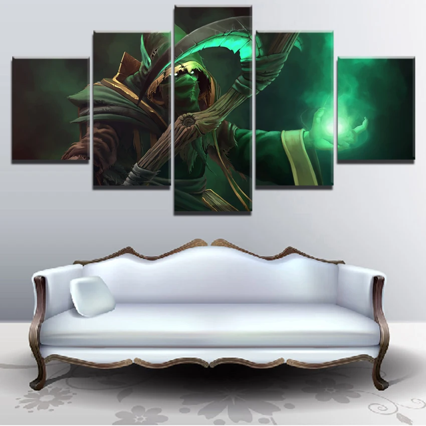 DOTA 2 Game 5 Pieces Paintings Canvas Wall Art Home Canvas Wall Art Home Decor Living Room Modern D