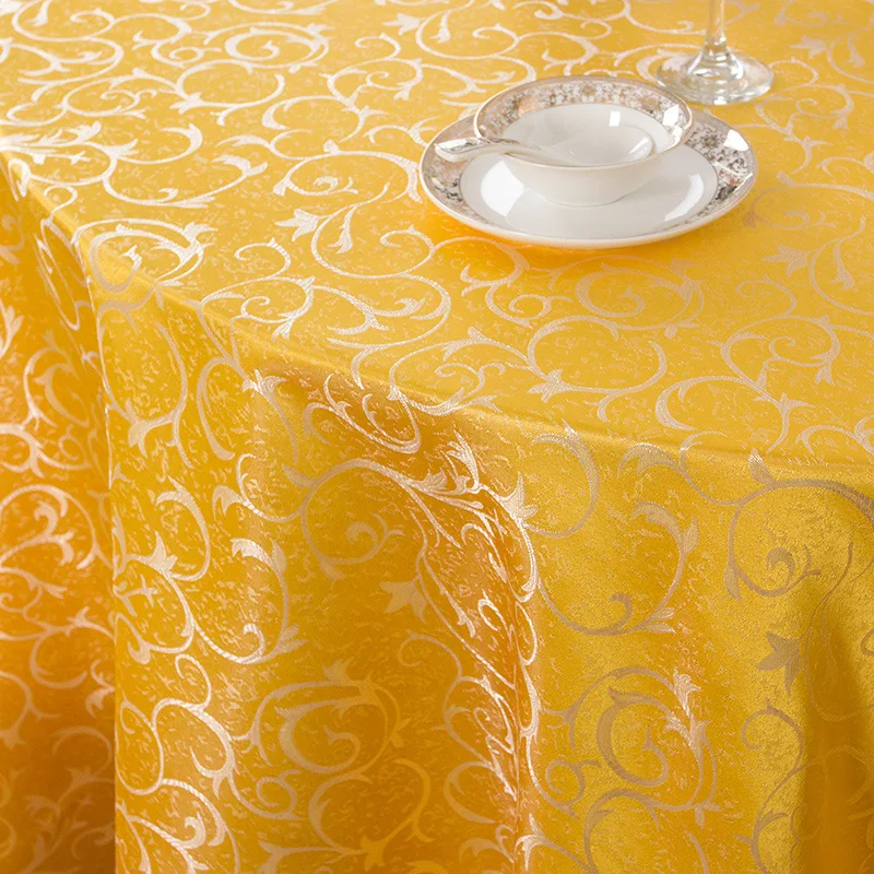  Luxury Jacquard Round Tablecloth Wedding Party Table Covers Hotel Home Dining Rectangular Square Ta
