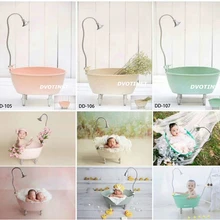 Dvotinst/реквизит для фотосъемки новорожденных, железная Ванна, Душ, ведро для детской фотосъемки, аксессуары для фотосъемки, студийный реквизит для малышей