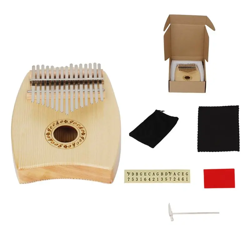 

IRIN 15 Key Kalimba Solid Spruce Thumb Piano Calimba Mbira Africa Natural Mini Keyboard Musical Instrument