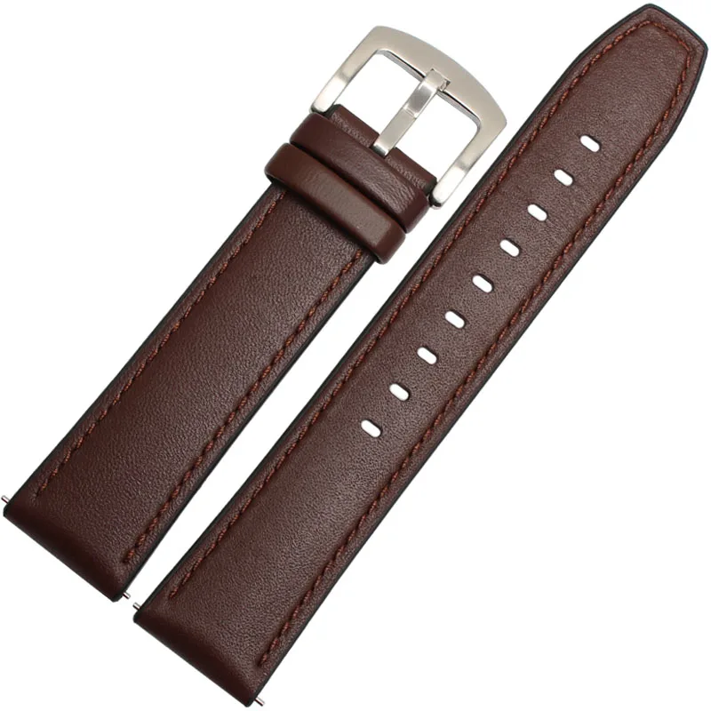 Ремешок для часов из натуральной кожи и силикона для huawei Watch GT pro ремешок для часов 22 мм Смарт-часы браслет ремешок быстросъемный ремешок - Цвет ремешка: brown