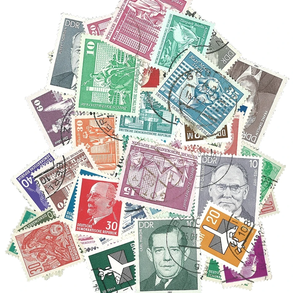 

50Pcs Topic Stamp Germany Stamps All Different NO Repeat Used Marked Postage Stamps for Collecting