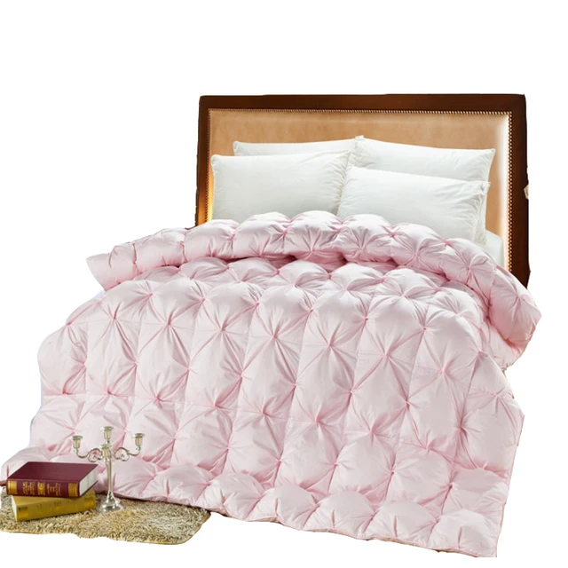 Double Bed Goose Down Comforter Pink White Duck Feather Thick Quilt Double Bed Goose Down Comforter Pink White Duck Feather Thick Quilt Uk Super King Size