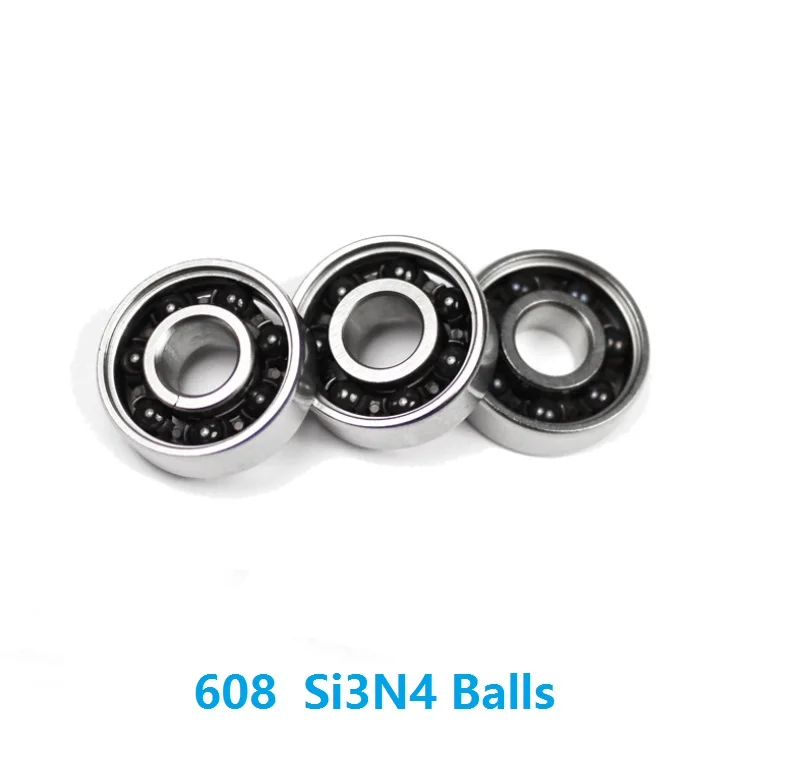 200pcs/lot High Precision 608 bearing Steel hybrid Si3N4 ceramic balls Hand Finger Fidget Spinner bearings 8*22*7 mm | Обустройство