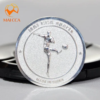 

1pcs Professional football Match Supplies soccer Football Pick Edge Finder Coin Toss Referee Side Coin Judge Flipping