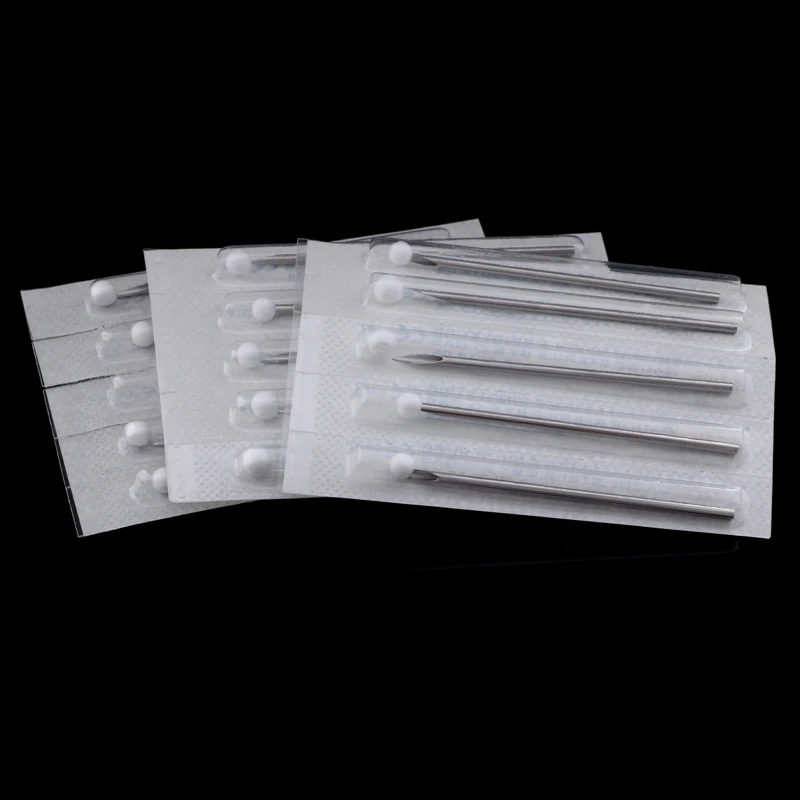 14G Piercing Needles Tattoo Accessory Disposable Sterile Body Piercing Needle For Navel Ear Nose Tattoo Supply