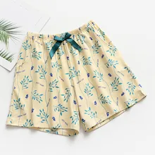 Модные женские короткие пижамные брюки удобные крутые летние горячие брюки дизайн банта короткая одежда для отдыха желтая удобная эластичная Пижама