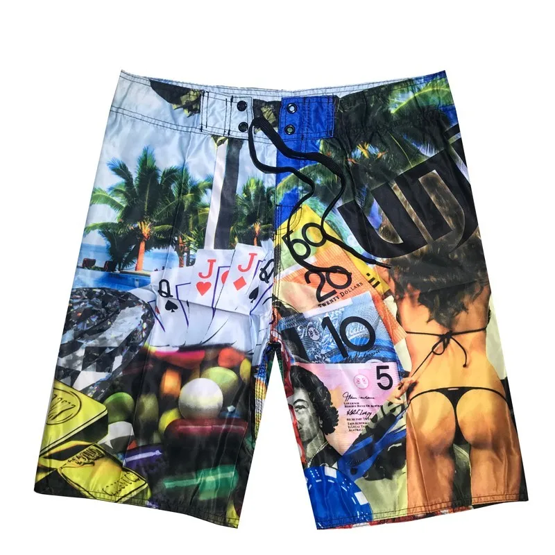 

Funny Sexy Girl Printed Board shorts 2019 New Summer Men Brand Beach Board Shorts Bermuda Short Quick Dry Silver Boardshorts