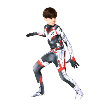 

Kids Marvel Endgame Advanced Tech Quantum Realm Child Carnival Zentai Halloween Cosplay Party Costumes
