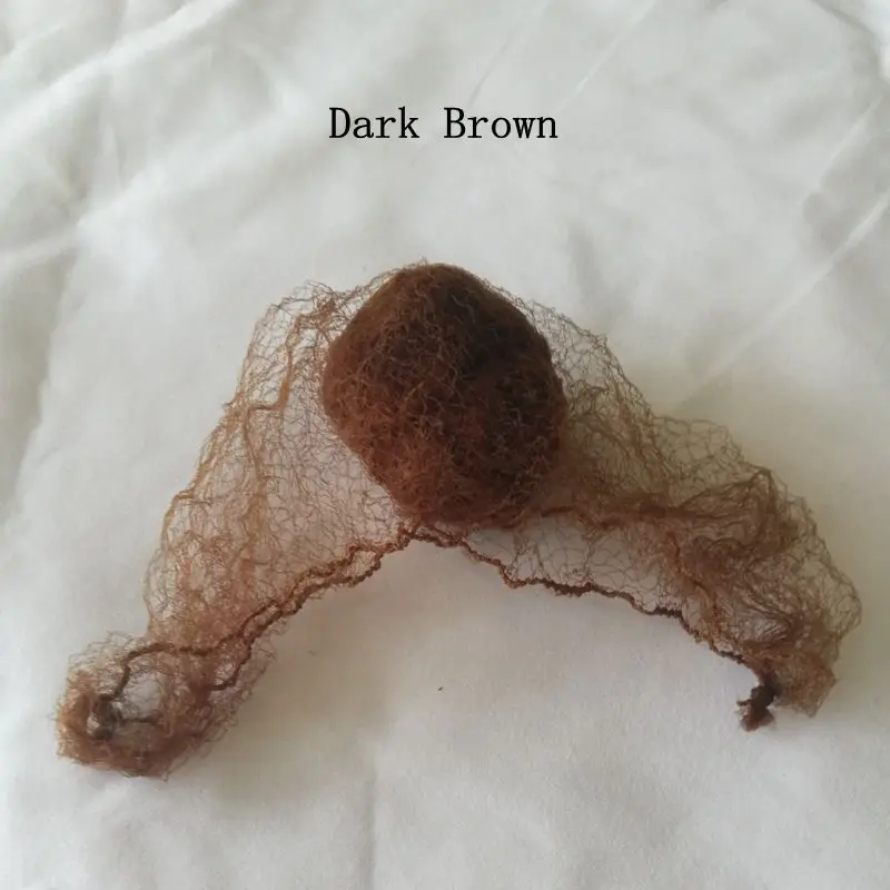 20 шт., черный, коричневый, бежевый цвет, невидимая маленькая сетка для укладки волос, сетка для ухода за волосами, 20 дюймов, тянущаяся длина