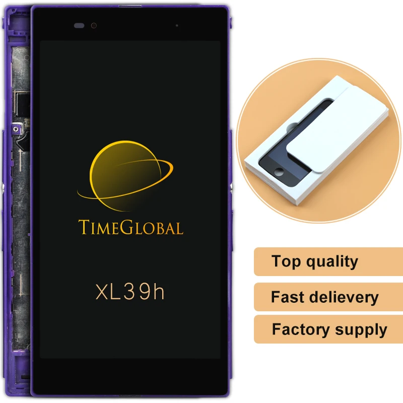 

2pcs/lots New For Sony Xperia Z Ultra Xl39h Xl39 C6802 C6806 Lcd Display And Touch Screen With Frame