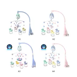 Колокольчик для детской кроватки музыкальные игрушки для 0-12 месяцев новорожденные дети подарок мультфильм Сова лошадь дизайн мобильный