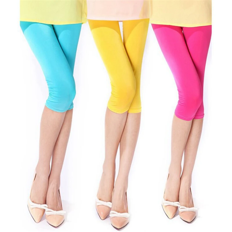 Легинсы женские летние эластичные тонкие карамельных цветов|colorful leggings|candy color