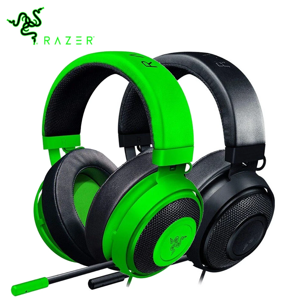 Цена Razer Kraken 2019, новая версия, игровая гарнитура, 3,5 мм, проводные наушники с микрофоном, шумоподавление, охлаждающие подушечки для наушников