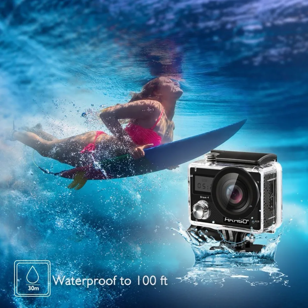 Водонепроницаемая Экшн камера AKASO Brave 4 Wi Fi Ultra HD 4K видеокамера для дайвинга
