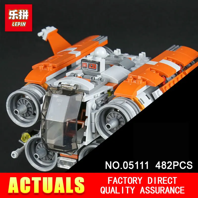 

Lepin 05111 482Pcs STAR Genuine Stunning The Jakku Quadjumper Set Children Building Blocks Educational Toys Model 75178 WARS
